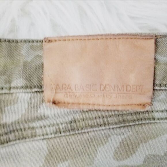 Zara denim with heavy distressing camo - Picture 5 of 7